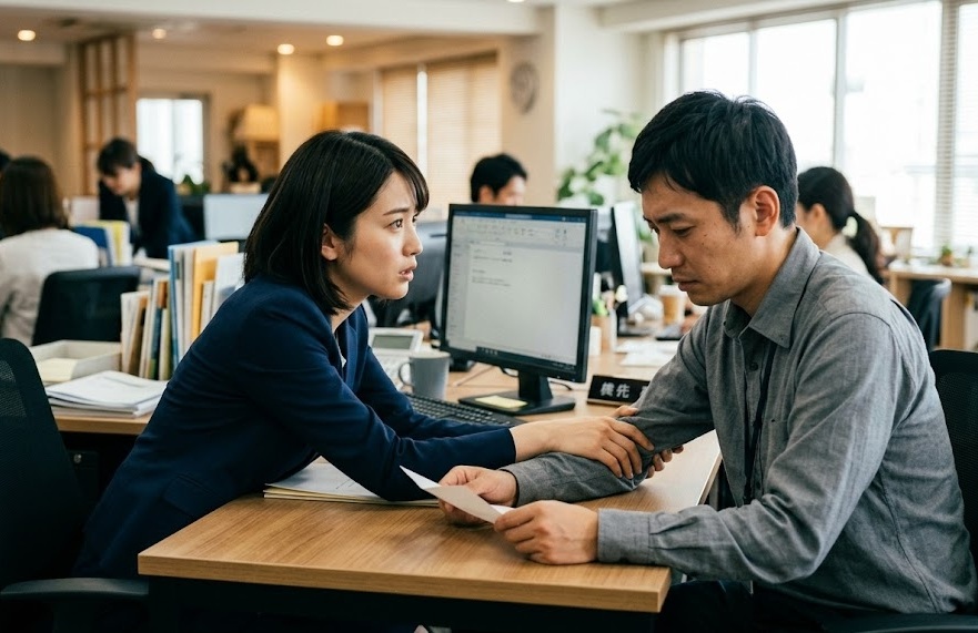 退職を引き止められるイメージ