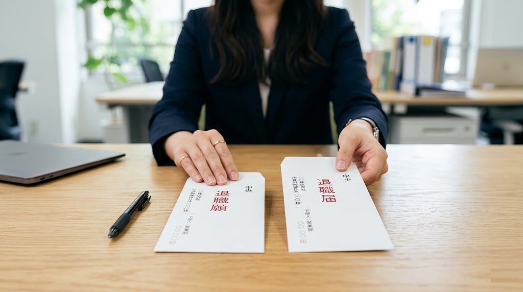 退職届の用意パターン3種類を示す図解