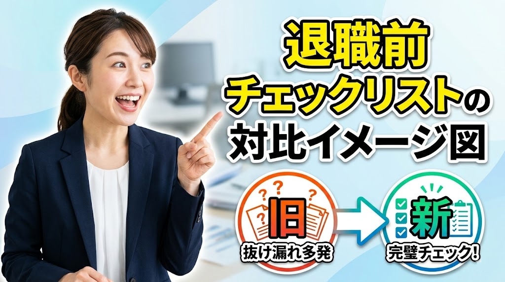 退職前チェックリスト（やること・やってはいけないことの対比）